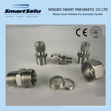 Swagelok Style Stainless Steel Double Ferrule Compression Joint Fittings